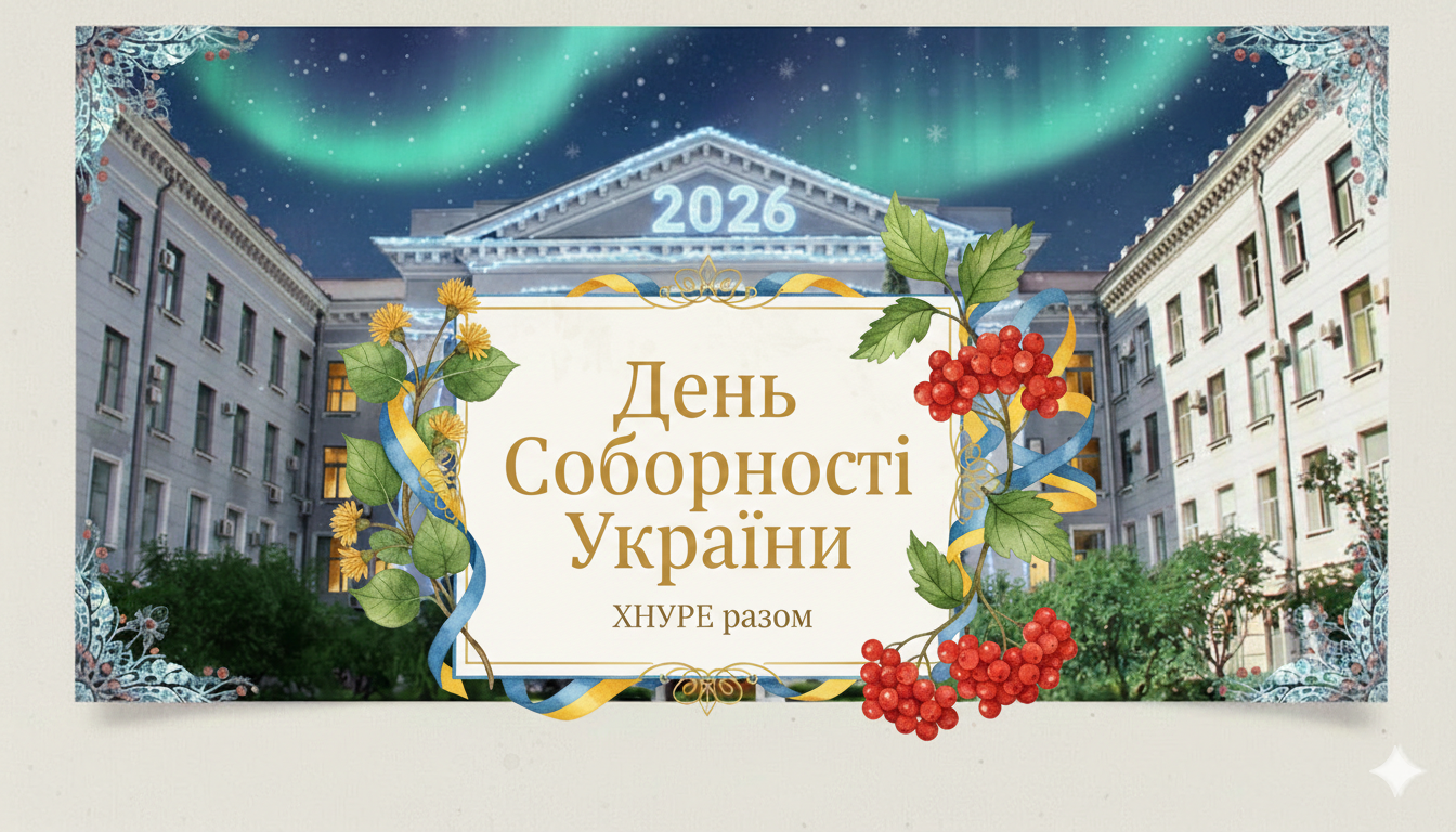 ХНУРЕ запрошує на захід, присвячений Дню Соборності України